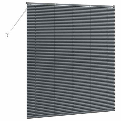 Żaluzje weneckie Ciemnoszary 175 x 160 cm Aluminium
