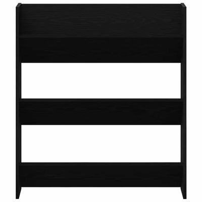 Szafka na buty z półką 2 pcs Czarny Dąb 86 x 18 x 90 cm