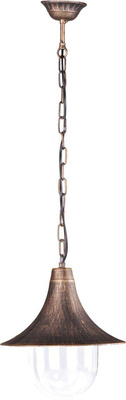 Wisząca lampa zewnętrzna K-8126 czarna/złota z serii BOSTON KAJA