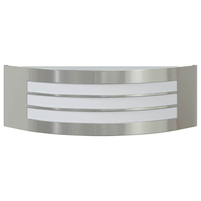 Zewnętrzna lampa ścienna 2 pcs Srebrny 32 x 10 x 10 cm