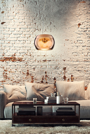 Lampa wisząca sufitowa złota szklana 3x40W G9 Gemo Candellux 31-25104