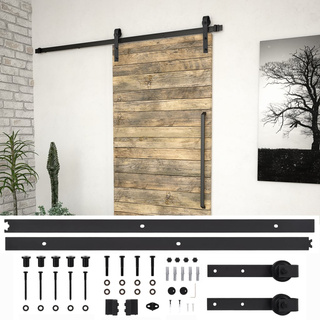 do montażu drzwi przesuwnych SKIEN, 200 cm, stal, czarny System