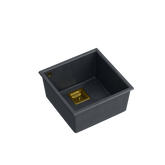 DAVID 40 GraniteQ black diamond/elementy złote