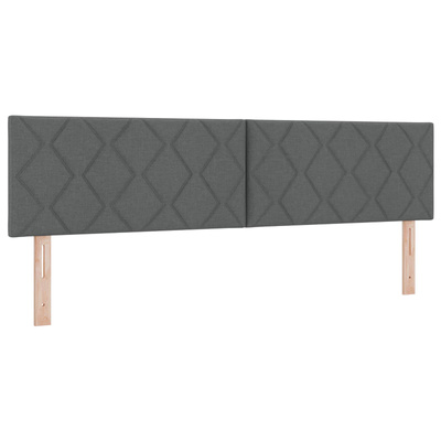 Łóżko kontynentalne z materacem ciemnoszary 180 x 200 cm