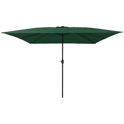 Parasolka ogrodowa Zielony 295 x 295 x 245 cm Poliester i Stal