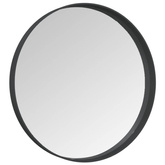 vidaXL Lustro ścienne, czarne, 40 cm