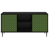 Szafka pod telewizor GELEEN 102 x 33 x 51 cm Czarny dąb