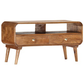 vidaXL Szafka pod TV, 90 x 35 x 47 cm, lite drewno mango