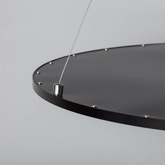 Lampa Biurowa Wisząca okragła Panel LED 36W Czarna Ramka Abruzzo Biuro