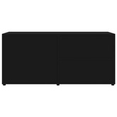vidaXL Szafka pod TV, czarna, 80x34x36 cm materiał drewnopochodny