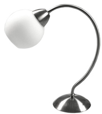Lampka nocna Tobago szklana satyna srebrna E14 Candellux