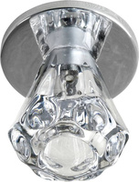 Oprawa stropowa candellux sk-32 ch g4 chrom opr. strop. stała kryształ 20w g4 lejek