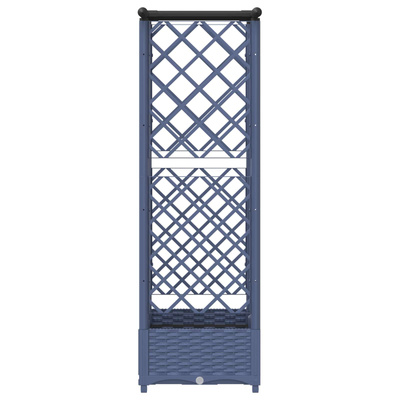 Podniesione łóżko z kratką i dachem Szary 124 x 40 x 121 cm PP