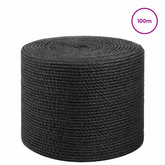Lina jutowa 10 szt. 2 mm Czarny 100% juta Tossa