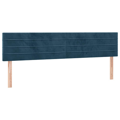 vidaXL Łóżko kontynentalne z materacem, ciemnoniebieskie, 180x200 cm wariant 4