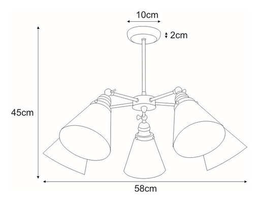 Lampa sufitowa K-8037B-5 z serii SAMANTA KAJA