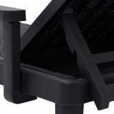 vidaXL Leżak, czarny, 159x68x83,5 cm, polipropylen