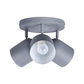 Lampa sufitowa 3xE27 szara 32cm AZURO 98-63236