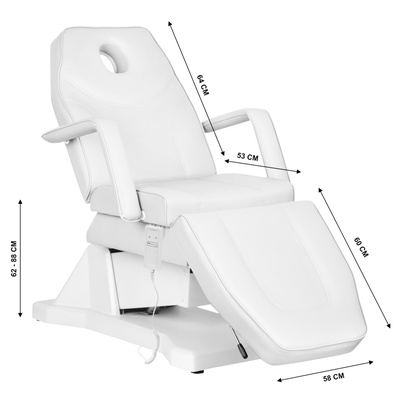 Sillon fotel kosmetyczny elektryczny Soft 1 siln. biały 137567