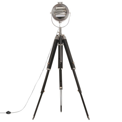 Lampa podłogowa na trójnogu, lite drewno mango, 165 cm