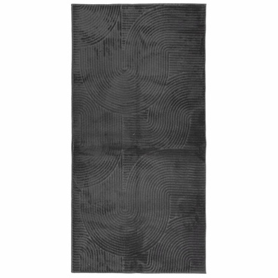 vidaXL Dywan IZA z krótkim włosiem, antracytowy, 100x200 cm