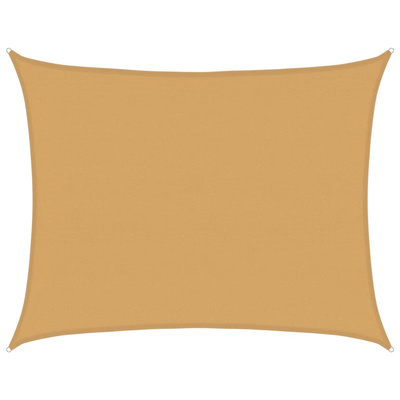 Żagiel przeciwsłoneczny, 160 g/m?, piaskowy, 6x8 m, HDPE