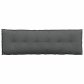 Poduszka na plecy Ciemnoszary 160 x 19 x 50 cm tkanina