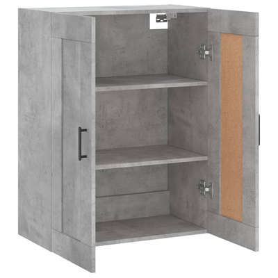 vidaXL Szafka wisząca, szarość betonu, 69,5x34x90 cm model standard