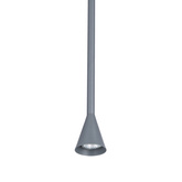 Lampa wisząca tuba Tucson szara pojedyncza GU10 metalowa
