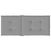 vidaXL Poduszki na krzesła ogrodowe, 6 szt., szare, 120x50x3 cm
