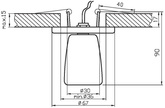 Oprawa stropowa Candellux 2216853 G4