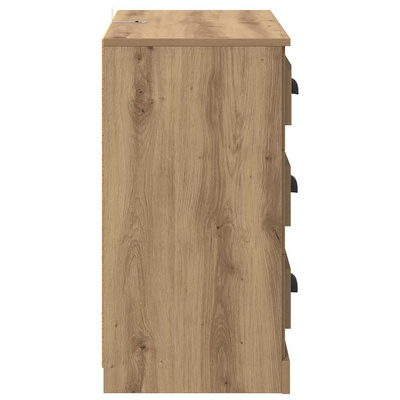 Komody 2 szt. Dąb rzemieślniczy 70 x 35,5 x 67,5 cm