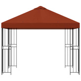 Altana 3 x 3 m terakota Poliester i Stal 190 gsm