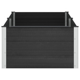 Podniesiona rabata ogrodowa Czarny 200 x 100 x 54 cm