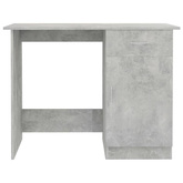 vidaXL Biurko, szarość betonu, 100x50x76 cm, materiał drewnopochodny