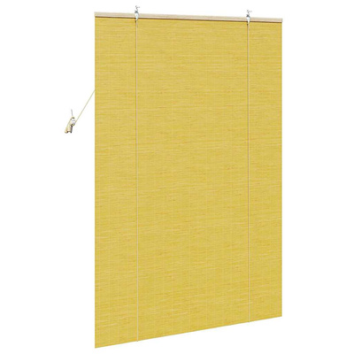 Roleta żółty 120 x 160 cm Bambus