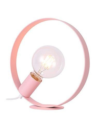 Lampka nocna Nexo różowa metalowa skandynawska E27