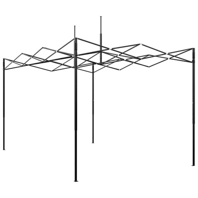 Szklarnię z rozkładaną ramą Zielony 280 x 410 x 315 cm Żelazo
