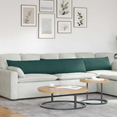 Poduszki na sofę 2 pcs Ciemna zieleń 200 x 40 cm tkanina