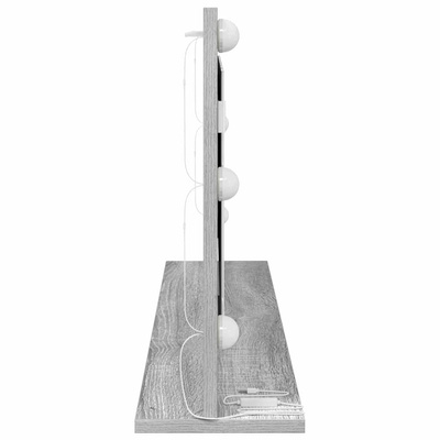 Lustro toaletowe Prostokątny Szary Sonoma 100 x 45 x 18 cm