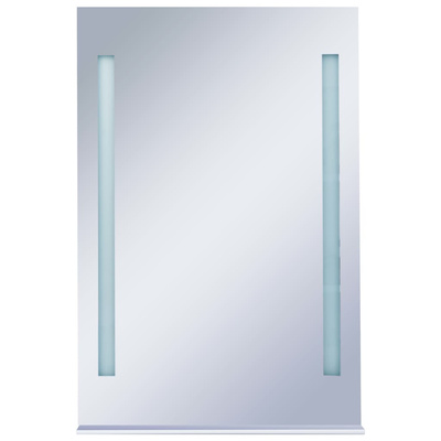 vidaXL Ścienne lustro łazienkowe z LED, z półką, 60 x 80 cm