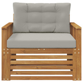 Sofa na zewnątrz Lite drewno akacjowe i poliester