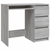 vidaXL Biurko, szary dąb sonoma, 90x45x76 cm, materiał drewnopochodny