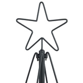 Choinka Stożkowa Świąteczna z podstawą Czarny 154 cm Stal