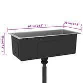 Ręcznie robiony zlew kuchenny, stal nierdzewna