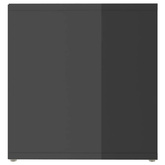 vidaXL Szafka pod TV, wysoki połysk, szara, 72x35x36,5 cm