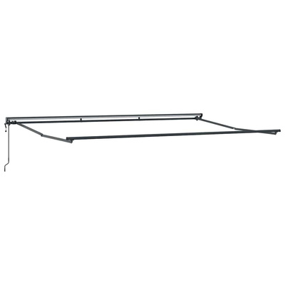 Rama markizy Z regulacją Antracyt 5 x 3 m Stal