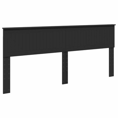 Ramka łóżka z szufladą Czarny 200 x 200 cm Drewno inżynieryjne
