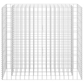 vidaXL Podwyższona donica gabionowa, galwanizowana stal, 90x30x90 cm