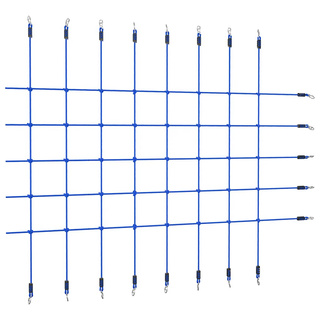 Siatka do wspinania, 200x150 cm, niebieska